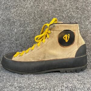Vintage Vasque Men 9 Ascender II Tan Black Cowhide Leather Hiking Climbing Shoes